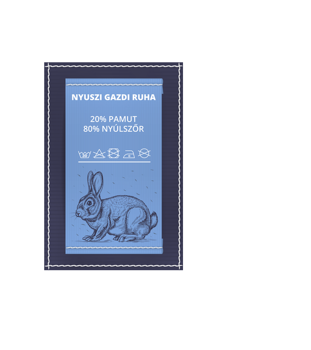  minta világoskék pólón