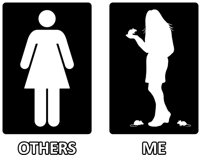 Others vs. Me (nő) - egér