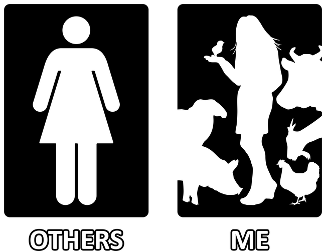 Others vs. Me (nő) - állatok 