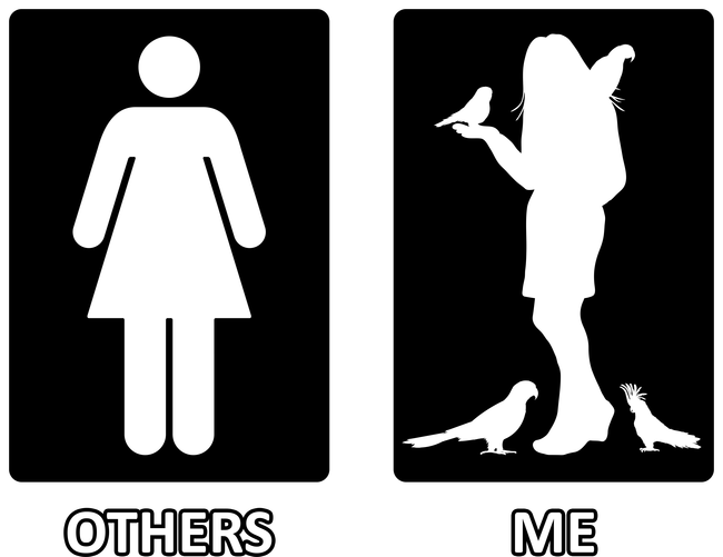 Others vs. Me (nő) - madár