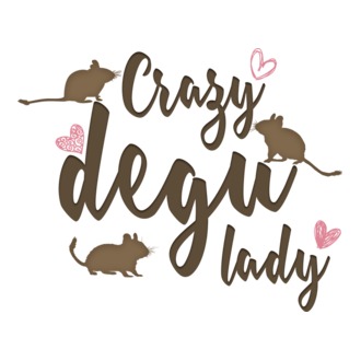 Crazy degu lady (színes)
