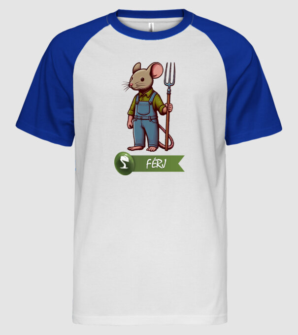  minta fehér/royal pólón