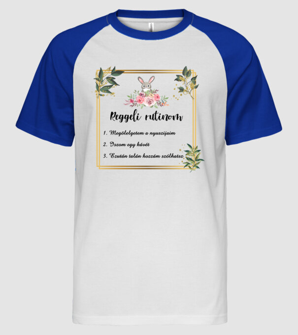  minta fehér/royal pólón