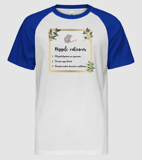  minta fehér/royal pólón