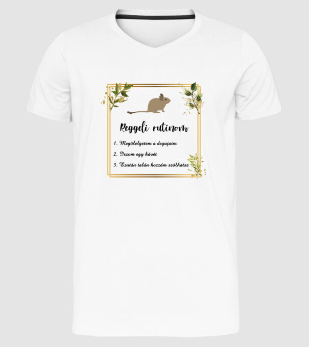  minta fehér pólón