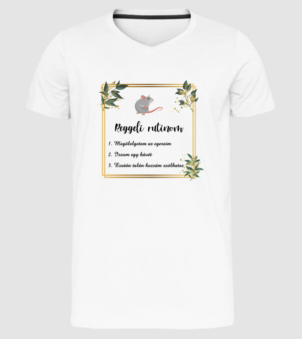  minta fehér pólón