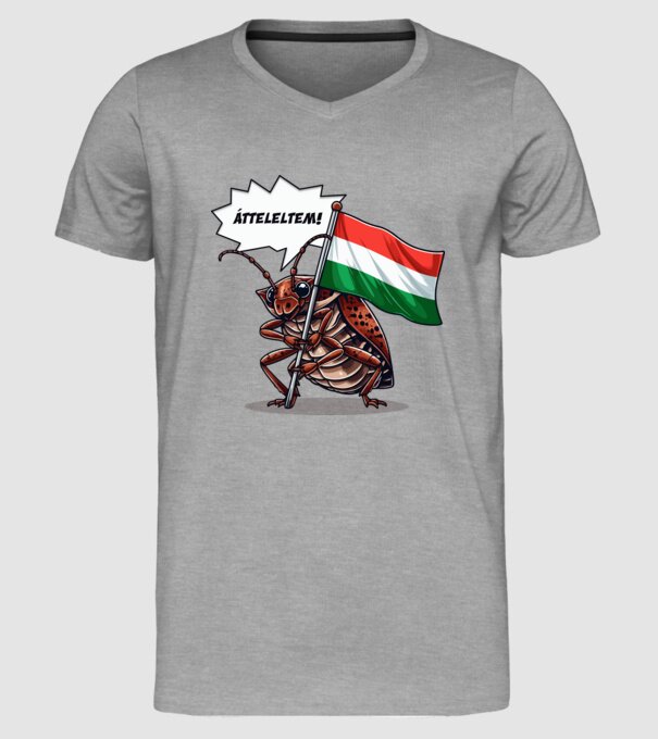  minta szürke pólón