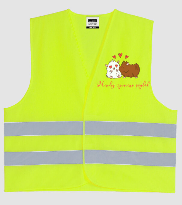 minta neonsárga pólón