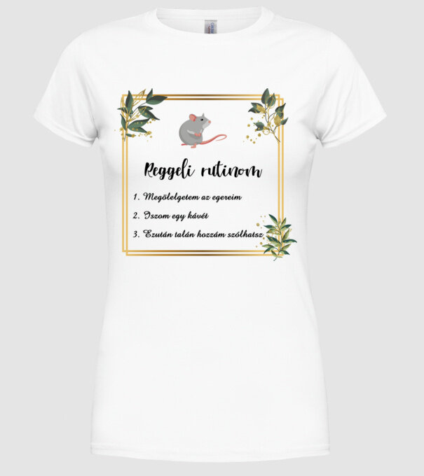  minta fehér pólón
