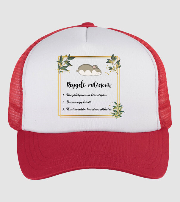  minta fehér/piros pólón