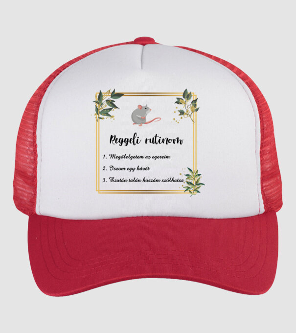  minta fehér/piros pólón