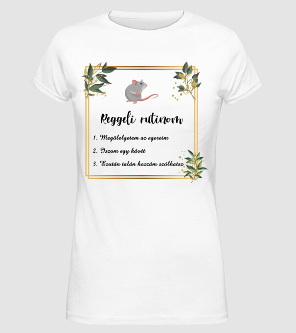  minta fehér pólón