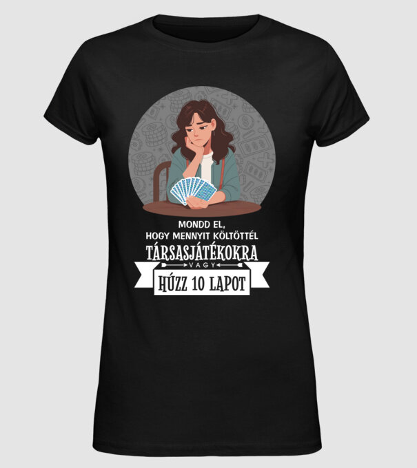  minta fekete pólón