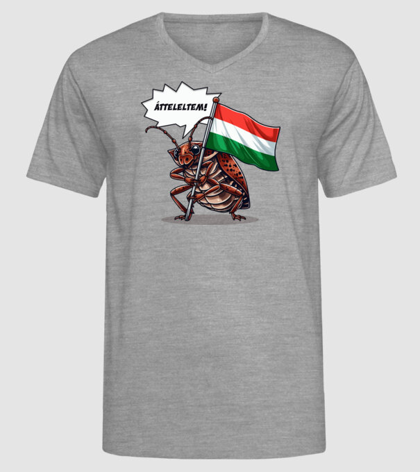 minta szürke pólón