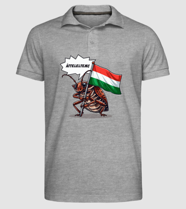  minta szürke pólón